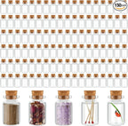 Gerrii 150 Pcs 20 ml Mini Glass Bottles by Gerrii