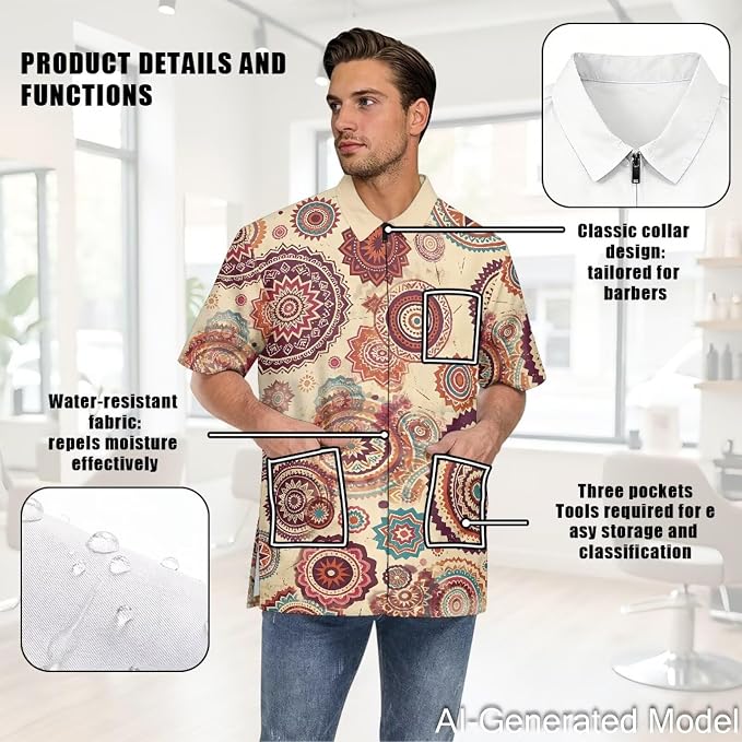 Professional Grooming Smock Unisex, Water Resistant Anti-Static | Hairdresser - Image 5