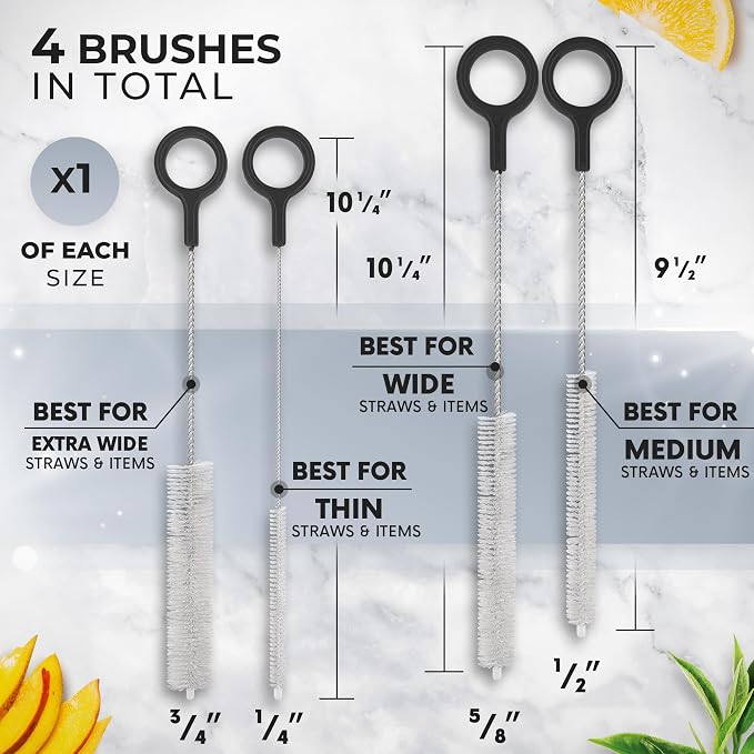 Buenalife Heavy Duty Cleaning Brushes Set of 4 - Image 2