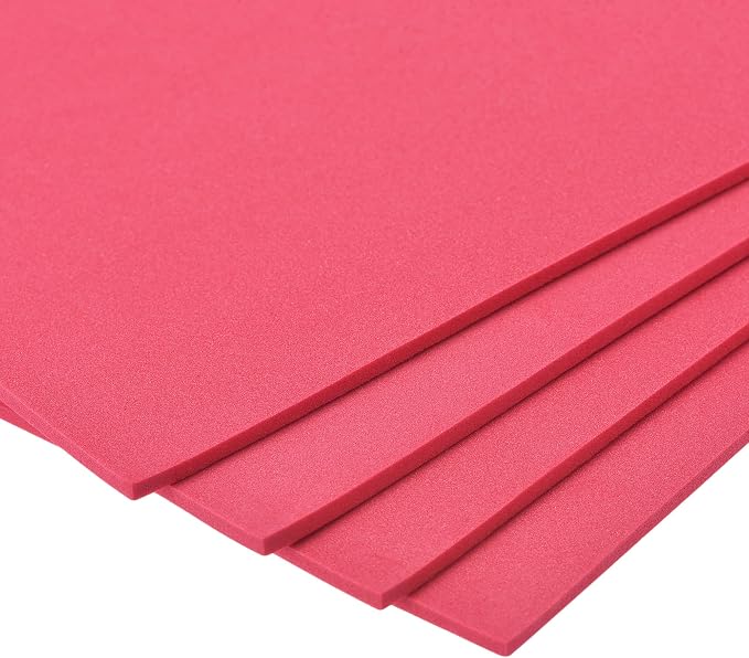 uxcell Red EVA Foam Sheets 10 x 10 Inch 3mm Thickness - Image 4