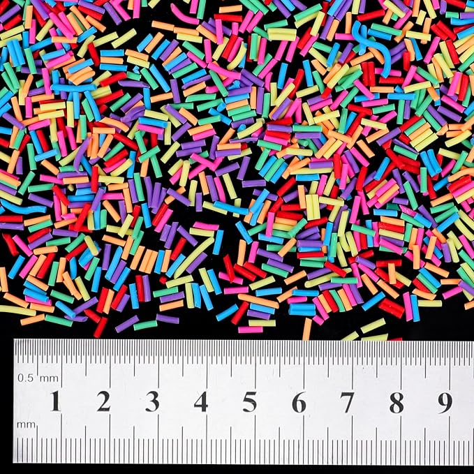 DIYASY 180g Fake Sprinkles, 6.35 oz Non-Edible Resin Sprinkles Faux Plastic - Image 4