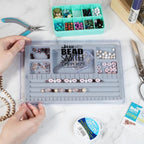 The Beadsmith Mini Bead Board, 5 Recessed Compartments, 7.75 x 11.25 inches - Image 2