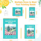 2-Pack Small Watercolor Sketchbook, 3.5" x5.5”, Spiral Bound - Image 8