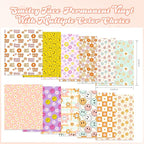 Tintnut Floral Permanent Vinyl 12 Sheets 12''x10'' Permanent Adhesive Vinyl | - Image 2