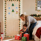 69 Feet Christmas Gift Box Border Red Green Bulletin Board Border Trim - Image 5
