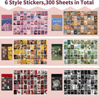 600 Pieces Washi Sticker Set, 12 Set Scrapbooking Diary Planner Album Diary - Image 4