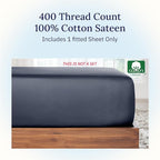 California Design Den Queen Size Fitted Sheet, Deep Pocket Soft 400 Thread - Image 3