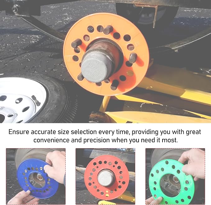 4Pcs Wheel Bolt Pattern Measuring Guides | 4 | 5 | 6 Lug Measuring Tool | SAE & - Image 5