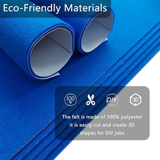 Jtnohx Self Adhesive Felt Sheets, 12 Pieces Felt Fabric - Image 5