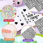 Letter Stickers 1 inch, Self-Adhesive Vinyl Waterproof ABC Letter Stickers - Image 3