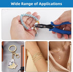URSKYTOUS Split Ring Pliers Jewelry Making Tools Jump Ring Opener Tool Keychain - Image 3