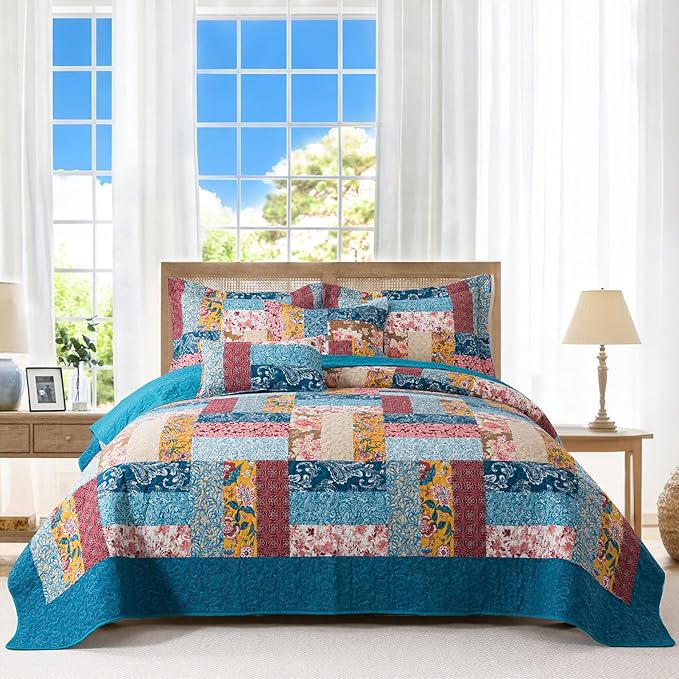 BEDIFANY Cotton Queen Quilt Set by BEDIFANY