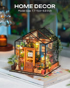 Rolife DIY Miniature House Kit-Mini Diorama 1/18 Greenhouse Dollhouse Building - Image 6