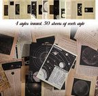 120Pcs Vintage Scrapbook Paper Kit - Image 3