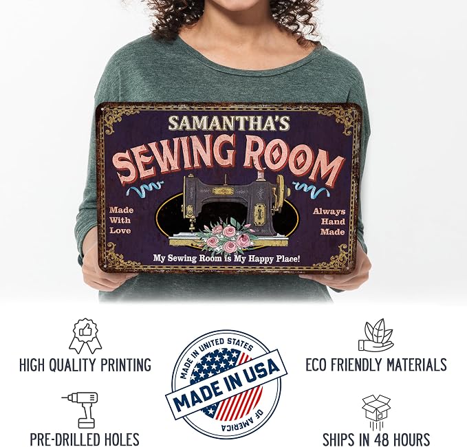 Personalized Sewing Room Sign Art Room Décor - Image 3