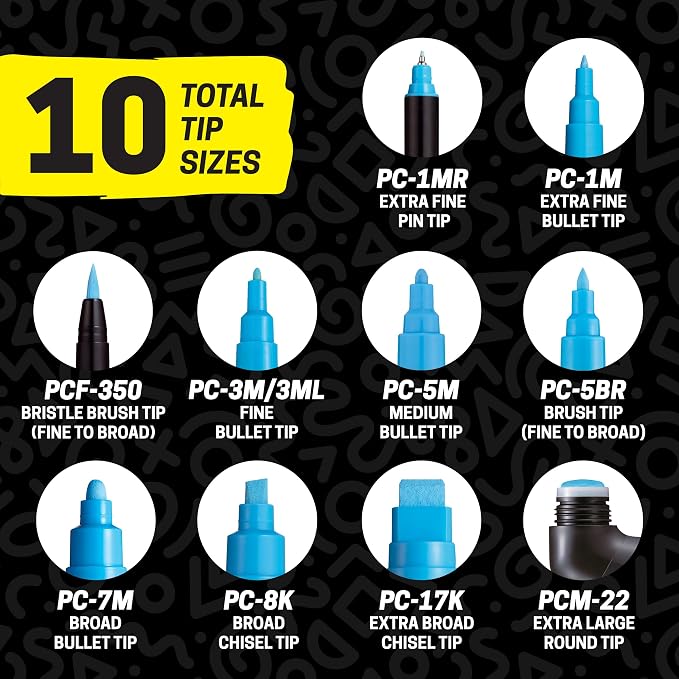 Posca Exclusive Acrylic Paint Markers Gift Set of 62 - Image 6