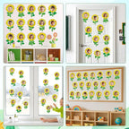 60pcs Sunflower Theme DIY Cutouts Sunflower Bulletin Board Decoration Set - Image 7