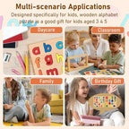 Wooden Puzzles for Toddlers, Bright Colors, 15 numbers puzzles, 26 English - Image 5