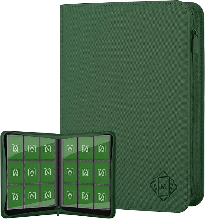 Trading Card Binder with 9 Side Loading Pocket Card Album Hold Up to 540 Cards by MOSLA