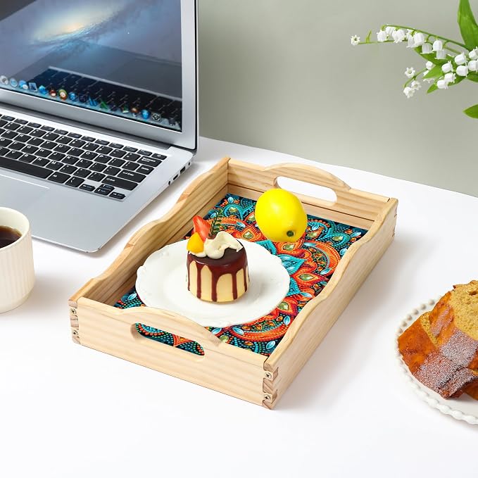 EWJRNSF Diamond Art Kits for Adults Wooden Serving Trays - Image 6