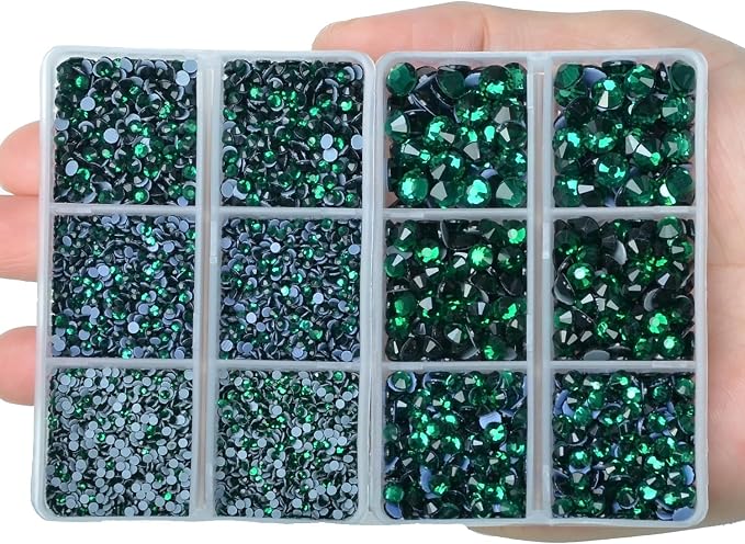 10000Pcs 2-Boxes Mixed Size Hot Fix Round Crystals Gems Glass Stones Hotfix - Image 4
