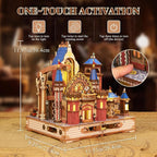 DIY 3D Wooden Puzzles for Adults, Alnwick Castle Miniature House Kit - Image 4