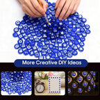 0.5 lb Cobalt Blue Glass Beads for Vases, Glass Pebbles, Cobalt Blue Flat Glass - Image 7
