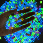 Pony Beads Glow in the Dark 1000pcs Neon Beads, Bracelet Beads 9mm Luminous - Image 7