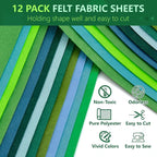 12 Rolls 8"x35" Large Stiff Felt Sheets, 1mm Felt Fabric Sheet - Image 4