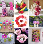 FASHEWELRY 2.1 OZ Needle Felting Wool Roving Set Pink Theme Nature Wool Roving - Image 4