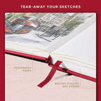 Beechmore Books Square Mixed Media Sketchbook - Image 5