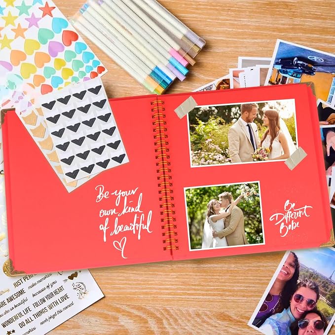 Joyberg Scrapbook 80 Pages, Scrapbooking Supplies 8 x 8 In, Scrapbook Album - Image 2