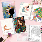 Kalysky Adult Coloring Book for Women, Spiral Bound, Relaxation Arts and Crafts - Image 3