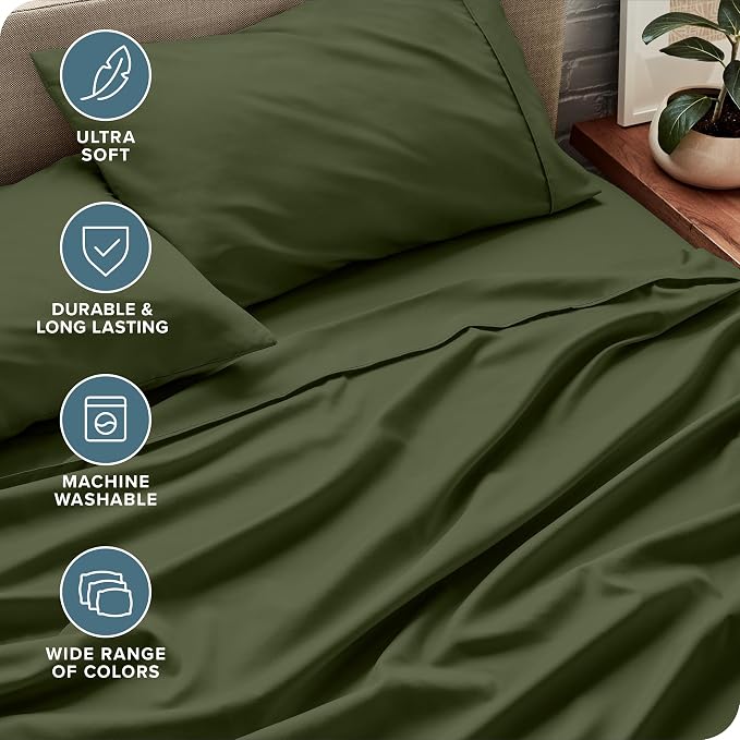 Bare Home Short Queen Sheet Set - Image 4