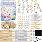 Zefy 552Pcs Charms Lip Gloss Keychain Making Kit, Including 214 Charms 24 Key by Zefy