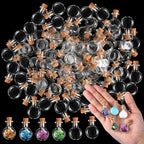 Zhehao 300 Pcs 2 ml Mini Glass Bottles Jars by Zhehao