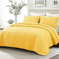 Whale Flotilla Ultra Soft Twin Quilt Bedding Set, Lightweight Microfiber Yellow by WHALEFLOTILLA