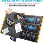 Upgraded 9 Pockets Trading Card Collection Binder, 360 Book Holder Album - Image 4