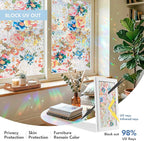 ADD.HERES Window Privacy Film, Stained Glass Decorative Static Cling, Removable - Image 4