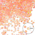 Mandala Crafts 6mm Cup Round Peach Sequins - Image 3