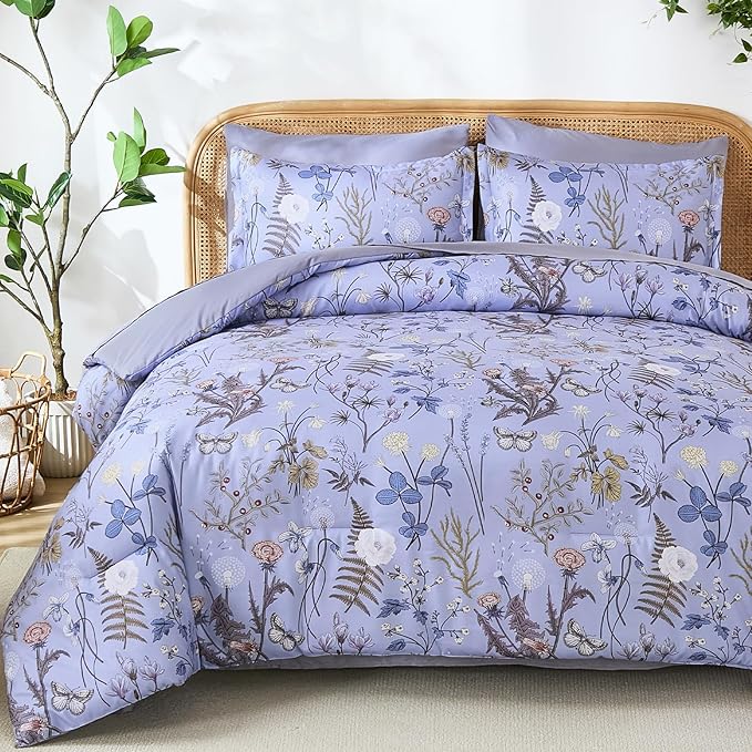Yiran Queen Comforter Set 7 Piece, Bed in a Bag Queen Size by Yiran