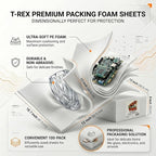 100 Pack Foam Sheets 7.87"x12" 1/16" Thick - Image 2