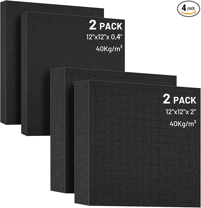 Dual-Thickness Case Foam Insert Kit 4PCS by Unknown