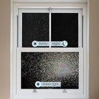 KESPEN Blackout Window Privacy Film, Mosaic Rainbow Decorative Stained Glass - Image 5