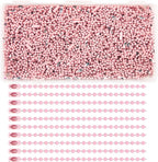 300Pcs Stainless Steel Ball Chain Set, 2.4mm Bead Chains 10 Colors 3.9 Inch by ELANE