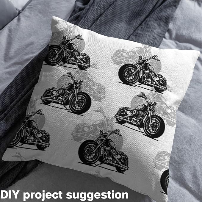 Feelyou Motorcycle Fabric by The Yard, Modern Cool Motorbike Upholstery Fabric - Image 4