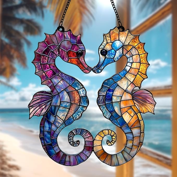 Seahorse Acrylic Suncatcher - Image 3
