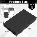 ToLanbbt Polyurethane Foam Sheets, 4P 16 x 12 x 1.6 Inch Cuttable Tool Box Case - Image 2