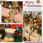 Gionlion Christmas Beads for Bracelets, Clay Beads Bracelat Making kit Golden - Image 2