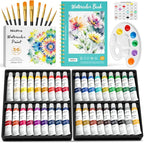 Nicpro Watercolor Paint Set for Adults, 36 Colors Watercolor Tube with10 Paint by Nicpro